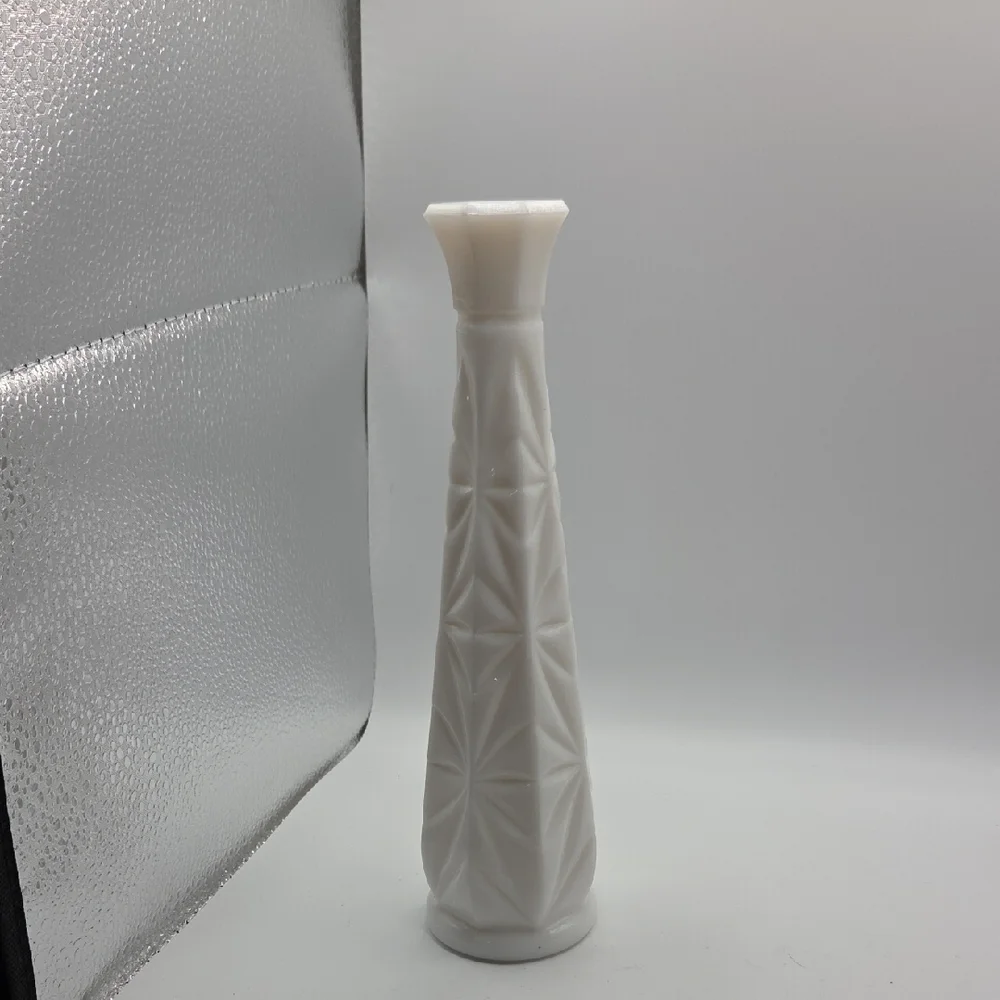 Milk Glass Anchor Hocking Starburst Milk Glass Vase